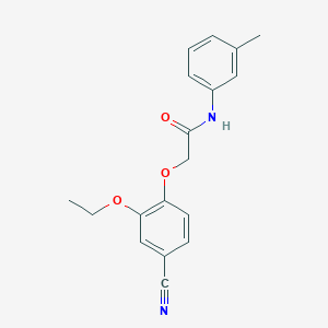 2-(4-cyano-2-ethoxyphenoxy)-N-(3-methylphenyl)acetamide