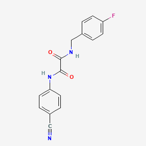 N'-(4-cyanophenyl)-N-[(4-fluorophenyl)methyl]oxamide