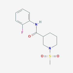 N-(2-fluorophenyl)-1-(methylsulfonyl)-3-piperidinecarboxamide