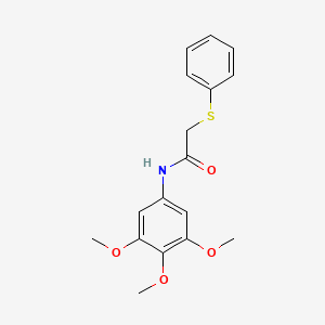 2-(phenylsulfanyl)-N-(3,4,5-trimethoxyphenyl)acetamide