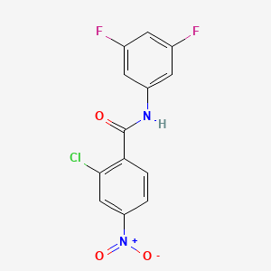 molecular formula C13H7ClF2N2O3 B4243602 2-chloro-N-(3,5-difluorophenyl)-4-nitrobenzamide 