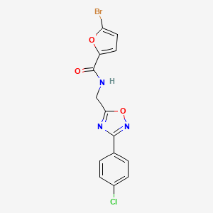 5-bromo-N-{[3-(4-chlorophenyl)-1,2,4-oxadiazol-5-yl]methyl}-2-furamide