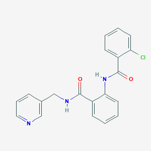 2-[(2-chlorobenzoyl)amino]-N-(pyridin-3-ylmethyl)benzamide