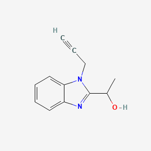 molecular formula C12H12N2O B4243664 1-[1-(prop-2-yn-1-yl)-1H-benzimidazol-2-yl]ethanol 