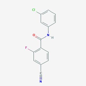 N-(3-chlorophenyl)-4-cyano-2-fluorobenzamide