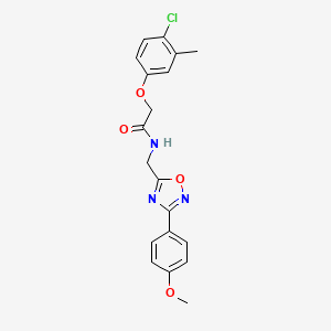 molecular formula C19H18ClN3O4 B4243681 2-(4-chloro-3-methylphenoxy)-N-{[3-(4-methoxyphenyl)-1,2,4-oxadiazol-5-yl]methyl}acetamide 