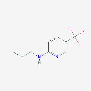 molecular formula C9H11F3N2 B4243711 N-propyl-5-(trifluoromethyl)pyridin-2-amine 