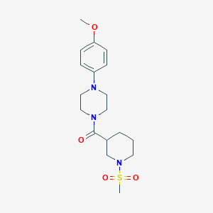 [4-(4-Methoxyphenyl)piperazin-1-yl][1-(methylsulfonyl)piperidin-3-yl]methanone