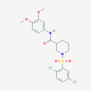 1-[(2,5-dichlorophenyl)sulfonyl]-N-(3,4-dimethoxyphenyl)piperidine-3-carboxamide