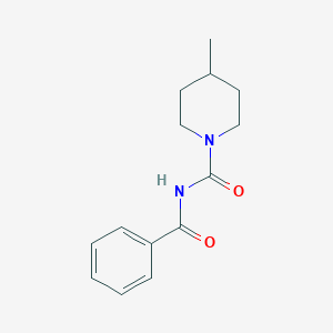 molecular formula C14H18N2O2 B4243758 N-benzoyl-4-methylpiperidine-1-carboxamide 