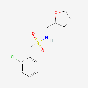 1-(2-chlorophenyl)-N-(tetrahydrofuran-2-ylmethyl)methanesulfonamide