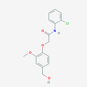 N-(2-chlorophenyl)-2-[4-(hydroxymethyl)-2-methoxyphenoxy]acetamide