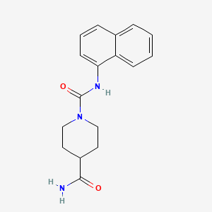 molecular formula C17H19N3O2 B4243857 1-N-naphthalen-1-ylpiperidine-1,4-dicarboxamide 