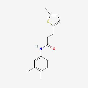 N-(3,4-dimethylphenyl)-3-(5-methylthiophen-2-yl)propanamide