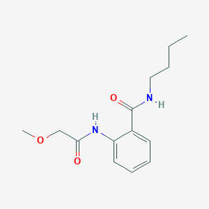 molecular formula C14H20N2O3 B4243983 N-BUTYL-2-(2-METHOXYACETAMIDO)BENZAMIDE 