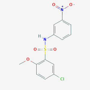 5-chloro-2-methoxy-N-(3-nitrophenyl)benzenesulfonamide