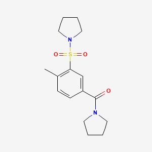 1-{[2-methyl-5-(1-pyrrolidinylcarbonyl)phenyl]sulfonyl}pyrrolidine