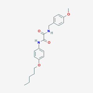 molecular formula C21H26N2O4 B424402 N-(4-methoxybenzyl)-N'-[4-(pentyloxy)phenyl]ethanediamide 