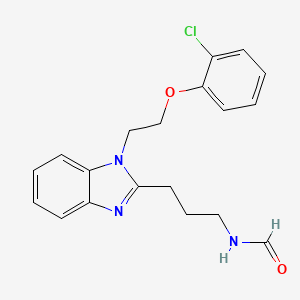 molecular formula C19H20ClN3O2 B4244025 N-(3-{1-[2-(2-CHLOROPHENOXY)ETHYL]-1H-1,3-BENZODIAZOL-2-YL}PROPYL)FORMAMIDE 