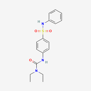 molecular formula C17H21N3O3S B4244049 1,1-Diethyl-3-[4-(phenylsulfamoyl)phenyl]urea 