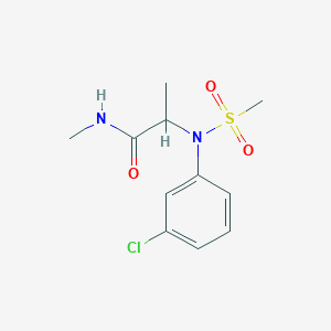 N~2~-(3-chlorophenyl)-N~1~-methyl-N~2~-(methylsulfonyl)alaninamide