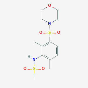 molecular formula C13H20N2O5S2 B424410 N-[2,6-dimethyl-3-(morpholin-4-ylsulfonyl)phenyl]methanesulfonamide 