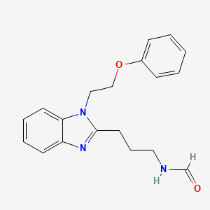 {3-[1-(2-phenoxyethyl)-1H-benzimidazol-2-yl]propyl}formamide