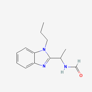 N-[1-(1-propylbenzimidazol-2-yl)ethyl]formamide