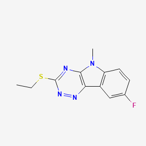 3-Ethylsulfanyl-8-fluoro-5-methyl-[1,2,4]triazino[5,6-b]indole