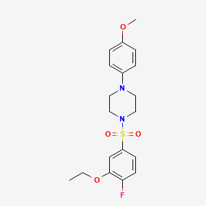 1-(3-Ethoxy-4-fluorobenzenesulfonyl)-4-(4-methoxyphenyl)piperazine