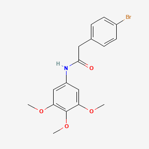 molecular formula C17H18BrNO4 B4244153 2-(4-bromophenyl)-N-(3,4,5-trimethoxyphenyl)acetamide 