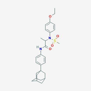 N-[4-(1-adamantyl)phenyl]-2-[4-ethoxy(methylsulfonyl)anilino]propanamide