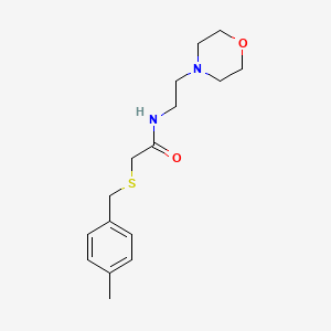 2-[(4-methylbenzyl)thio]-N-[2-(4-morpholinyl)ethyl]acetamide