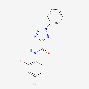 N-(4-bromo-2-fluorophenyl)-1-phenyl-1,2,4-triazole-3-carboxamide