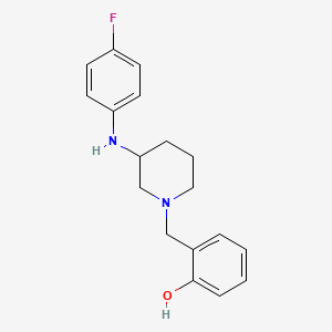 2-[[3-(4-Fluoroanilino)piperidin-1-yl]methyl]phenol