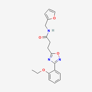 3-[3-(2-ethoxyphenyl)-1,2,4-oxadiazol-5-yl]-N-(2-furylmethyl)propanamide