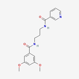 N-{3-[(3,5-dimethoxybenzoyl)amino]propyl}nicotinamide