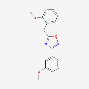 molecular formula C17H16N2O3 B4244281 5-(2-methoxybenzyl)-3-(3-methoxyphenyl)-1,2,4-oxadiazole 