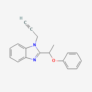 2-(1-phenoxyethyl)-1-(2-propyn-1-yl)-1H-benzimidazole