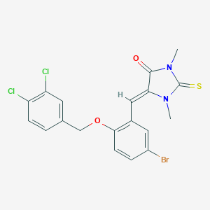 5-{5-Bromo-2-[(3,4-dichlorobenzyl)oxy]benzylidene}-1,3-dimethyl-2-thioxoimidazolidin-4-one