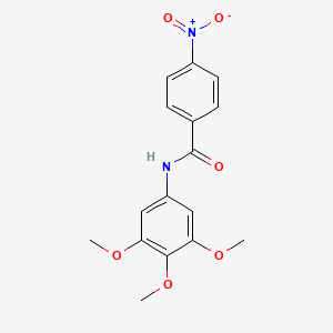 molecular formula C16H16N2O6 B4244299 4-硝基-N-(3,4,5-三甲氧基苯基)苯甲酰胺 