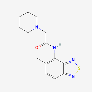 N-(5-methyl-2,1,3-benzothiadiazol-4-yl)-2-(1-piperidinyl)acetamide