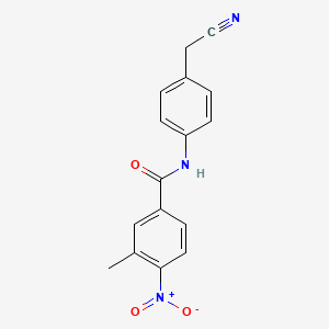 N-[4-(cyanomethyl)phenyl]-3-methyl-4-nitrobenzamide