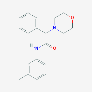 N-(3-methylphenyl)-2-(morpholin-4-yl)-2-phenylacetamide