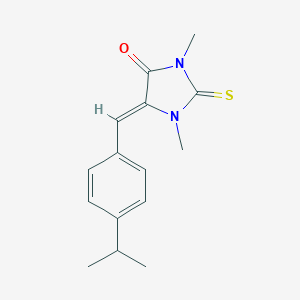 molecular formula C15H18N2OS B424435 5-(4-Isopropylbenzylidene)-1,3-dimethyl-2-thioxoimidazolidin-4-one 