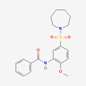 N-[5-(azepan-1-ylsulfonyl)-2-methoxyphenyl]benzamide