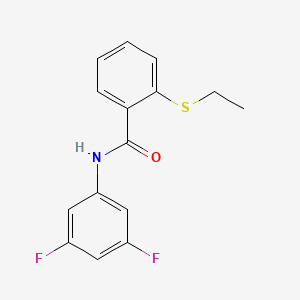 N-(3,5-difluorophenyl)-2-(ethylsulfanyl)benzamide