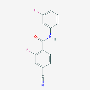 4-cyano-2-fluoro-N-(3-fluorophenyl)benzamide