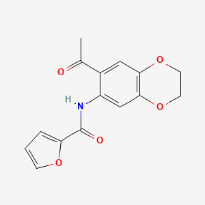 N-(7-acetyl-2,3-dihydro-1,4-benzodioxin-6-yl)-2-furamide