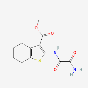 molecular formula C12H14N2O4S B4244531 methyl 2-{[amino(oxo)acetyl]amino}-4,5,6,7-tetrahydro-1-benzothiophene-3-carboxylate 